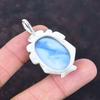 Owyhee Blue Opal Pendant Beautiful Gemstone Pendant 925 Sterling Silver Pendant Handmade Jewelry Decent Pendant Gifts for Him Silver Jewelry