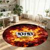 VfB Stuttgart Football Printed Round Crystal Velvet Rug Soft Non Slip Floor Carpet For Bedroom Holiday Gift