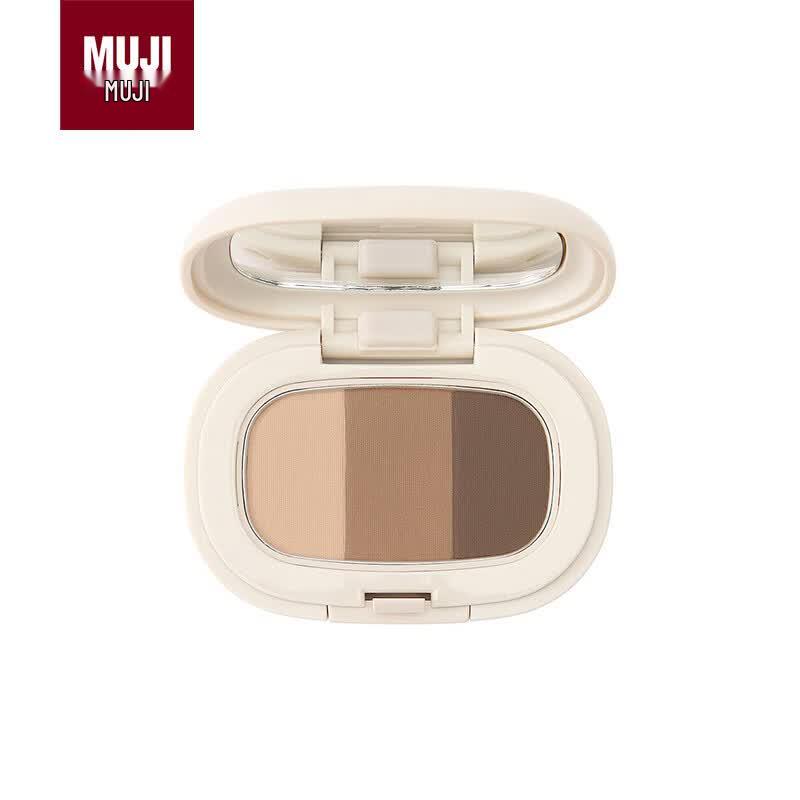 MUJI Three-Color Eyebrow Powder Palette