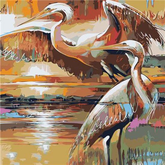 RUOPOTY DIY Oil Painting By Numbers Flower Bird Picture Wall Art Picture By Numbers Animal Unique Gift For Living Room