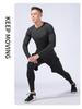 Pánská rychleschnoucí sada s dlouhým rukávem, vysoce elastická, na fitness a jógu pro podzim/zimu