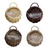 Panier à Fleurs en Osier Rotin Fait Main Suspendu au Mur Pour Jardin Plante Grimpante Pot Support de Plantes Décoration Intérieure Jardinière Murale