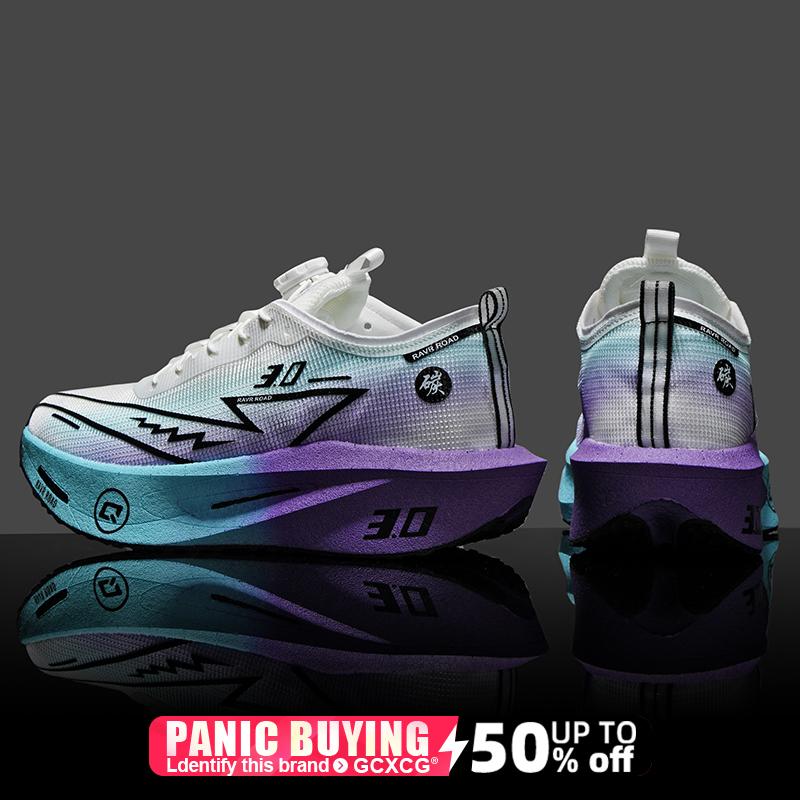 Running Shoes Carbon Board Speciality Marathon Men Sports Breathable Lightweight Women's Comfortable Athletic Nonskid Sneakers