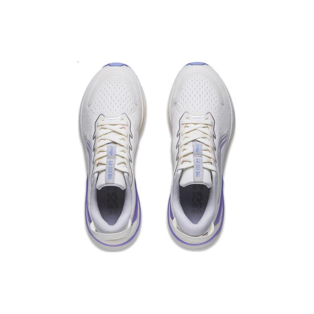 Li Ning YueYing 3.0 Cushioning Slip Resistant Abrasion Resistant Breathable Low Top Running Shoes Women's White ARHT020-1