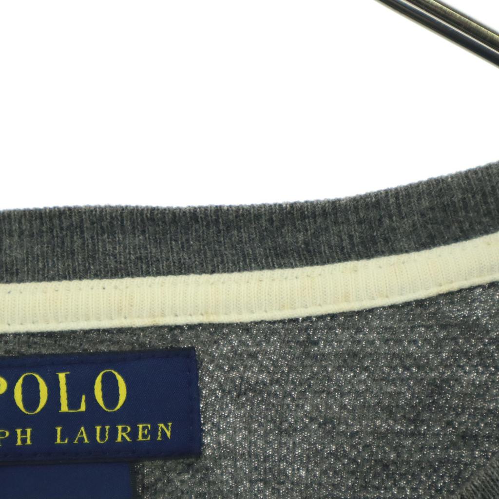 Polo Ralph Lauren One Point Embroidery Long Sleeve Cotton Knit Sweater L Men's Used