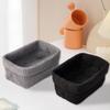 Handwoven Cotton Rope Storage Basket Rectangle Breathable Knitted Storage Basket Moisture-proof Large Capacity