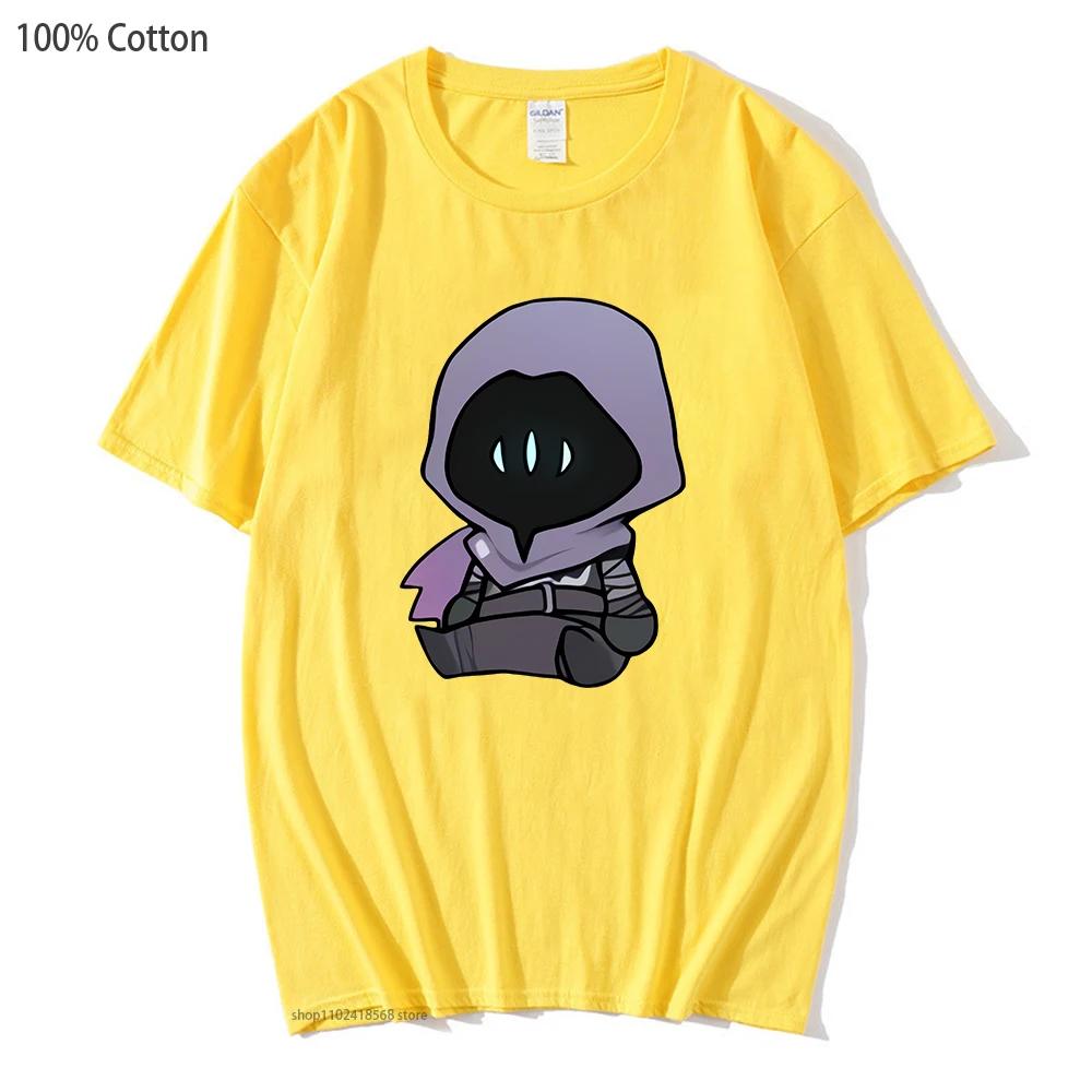 Omen VALORANT Kleidung Herren T-Shirt Vintage Kleidung für Teenager Studenten Harajuku Anime Cartoon Grafik T-Shirts Samt Oberteile