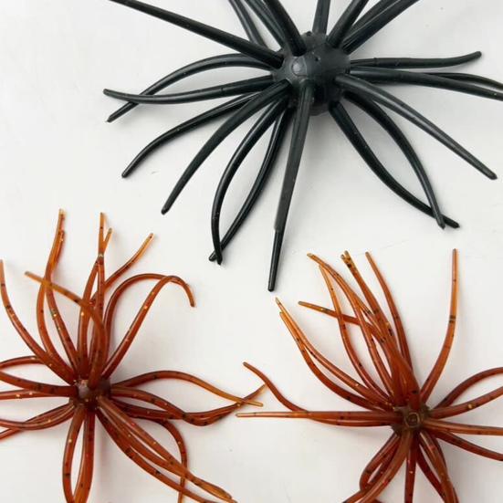 1/2 szt. 9 cm/2,8 g 11 cm/8,7 g Miękka przynęta Jeżowiec z pływającymi spódniczkami TPE Pływająca sztuczna przynęta Słodkowodna Słona woda Bas Pstrąg Snakehead Wędkarstwo
