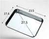 Baking tray With Wire Rack 304 Stainless Steel cake Baking BBQ Pan Tray plate Oven brownie Rack Cooking Roasting Grilling Tool