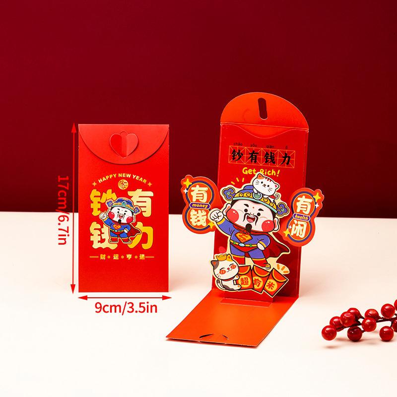 

1PC Chinese Lucky Money Bag Horse Year Red Pocket 2026 New Year Red Envelope Spring Festival Decoration Kids Hongbao Gift