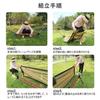 Hawk Zing Freestanding Hammock Folding Aluminum Bed Cot Chair Bed Outdoor Camping Leisure Indoor Outdoor Balcony Stand (Brown Color)