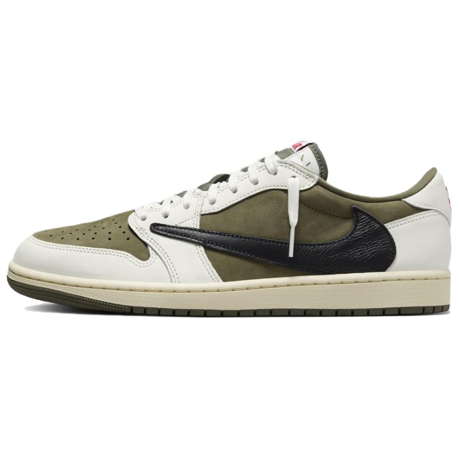 Travis Scott x Air Jordan 1 Retro Low OG SP Reverse Olive / Medium Olive Unisex Tenisky Zelená Černá Plachetnicová DM7866-200