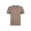 Outline Logo Letter Crew Neck Breathable Short Sleeve T-Shirt Men Tops C26085