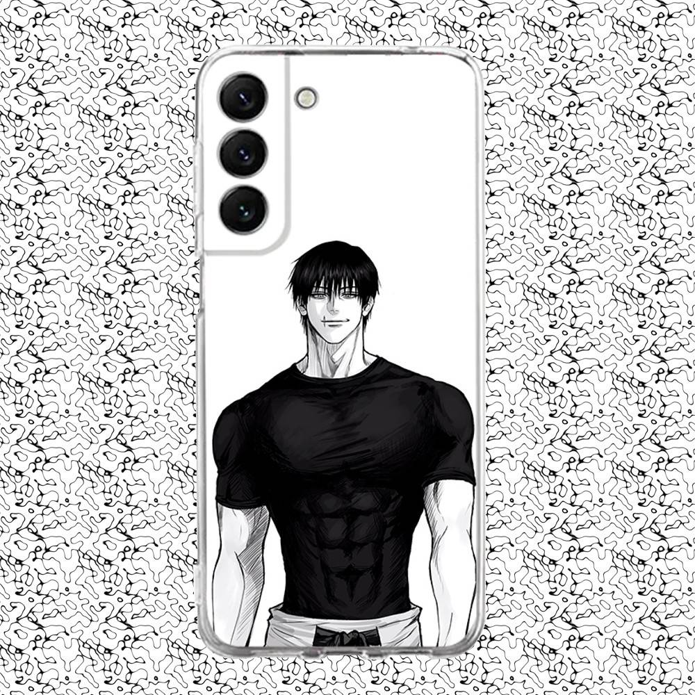 Toji Jujutsu Kaisen Fushiguro Phone Case For Samsung S24,30,21,22,23,20 FE,lite,PIus,Ultra,5G,Note,9,10 Transparent Cover