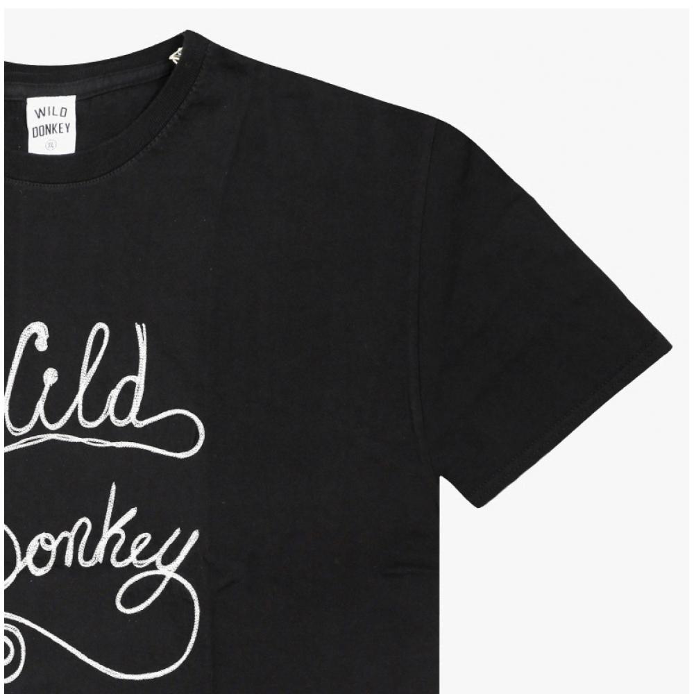 Wildes Esel T Kettenlogo Schwarz Unisex T-Shirt