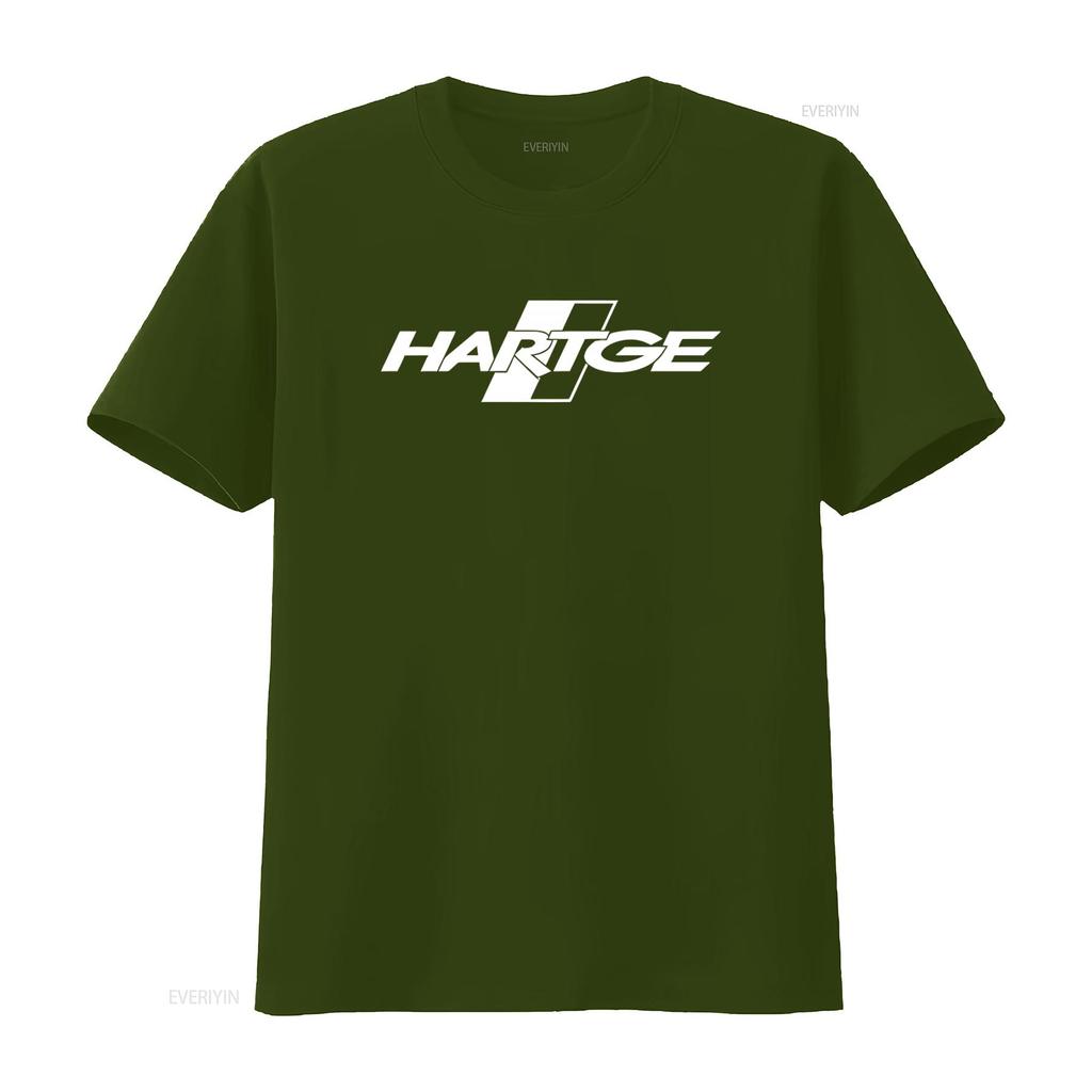 Hartge Logo Mens Black T Shirt Available In Sizes S To 5XL Vintage Washed Designer Clothes Streetwear Fashion Unisex