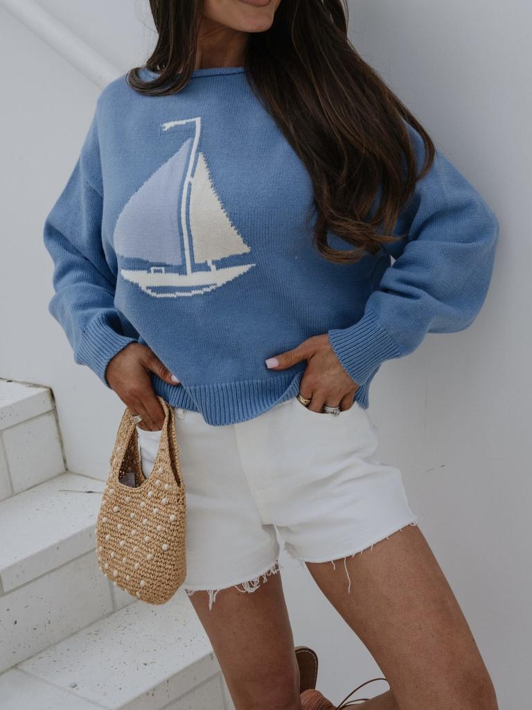 1011 European and American trendy brand sweaters for men and women, loose lazy wind sailing knitted sweater in autumn and winter