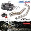 REALZION R6 Motorcycle Exhaust Pipe Exhaust Middle Silp On Pipe For Yamaha YZF R6 2006-2020 Mid Exhaust Pipe