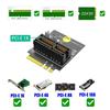 M.2 Key A+E To PCIE 1X Adapter PCIE Converter Card Easy Installation Risers Card 4Pin Power Supply Accessories