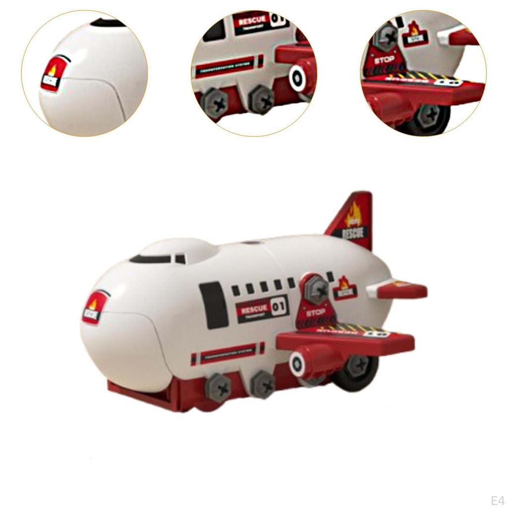 Airplane Toys Set Puzzle Creative Sensory Development Car Play Vehicle Aircraft for