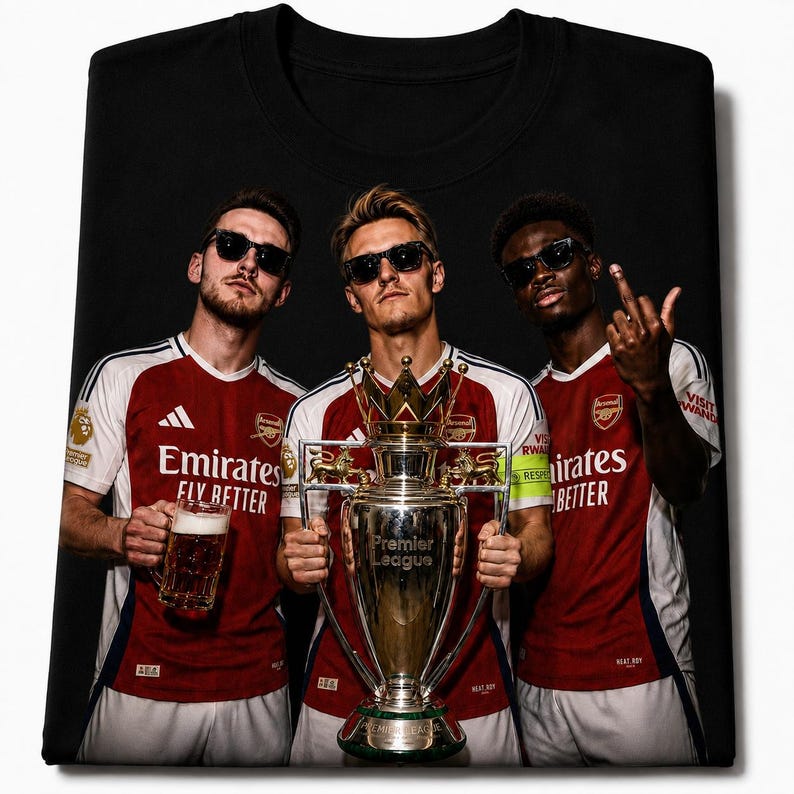 Arsenal T-Shirt, Vintage Arsenal tee, Funny Arsenal Shirt, Saka Odegaard Graphic tee, Football Fan Gift S