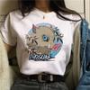Japanese Anime T-shirt Demon Slayer Oversize Women Clothing Nezuko Kawaii Tees Tanjirou O-Neck Graphic Female Tshirt Manga Tops