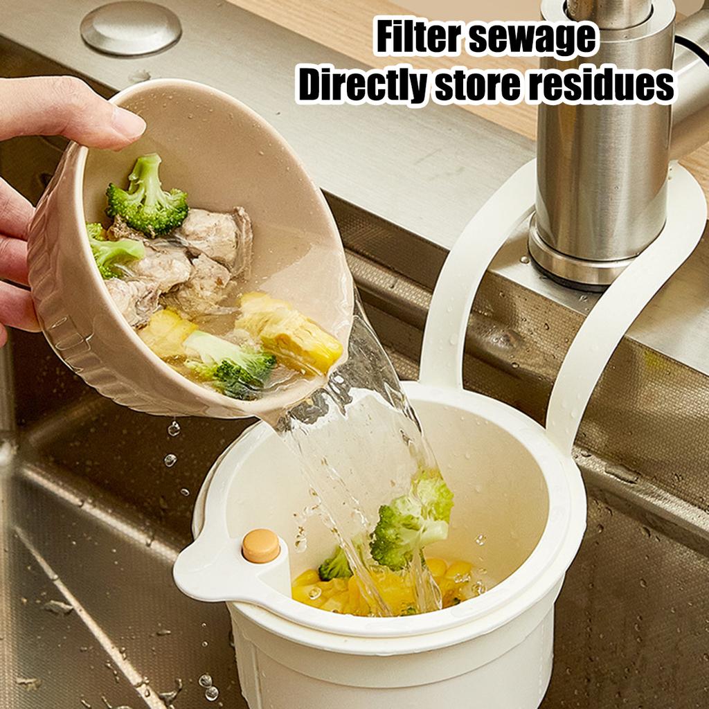 Creative Sink Hanging Strainer Basket Openable Bottom Cover Detachable Kitchen Garbage Filter Multifunctional Quickly Drain