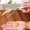 Practical Stainless Steel Lobster Shell Stripping Curved Shrimp Shell Pliers Seafood Kitchen Gadget