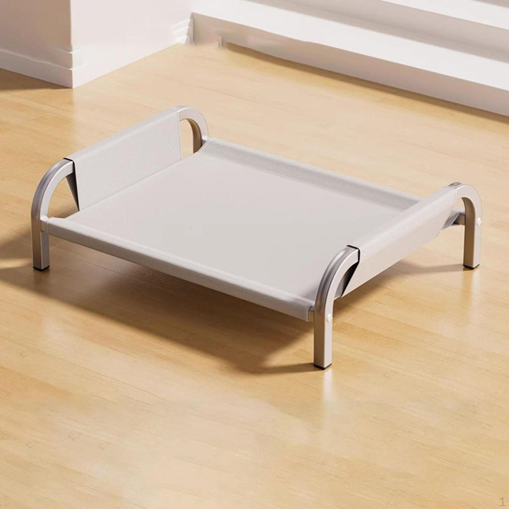 Comfortable And Breathable Elevated Pet Bed for All Pets, with Metal Frame , Kittens Small