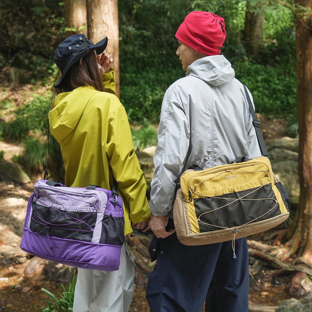 Large Capacity Portable Fashion Travel Bag Women's Short-distance Travel Storage Luggage Bag Men's Wet and Dry Separation Sports Fitness Bag