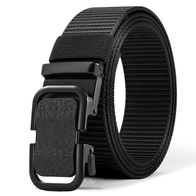 Toothless Buckle Can Be Cut Belt Military Training Canvas Tactical Belt Casual Automatic Buckle Tooling Student Belt Male