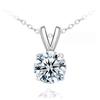 Cross-border Zircon Pendant Necklace - Women's Stylish Clavicle Chain with a Unique, Simple Design