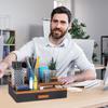 Wooden Cologne Display Stand Organizer For Men 3 Tier With Drawer Storage Perfume Organizer perfect gift for men home supplies