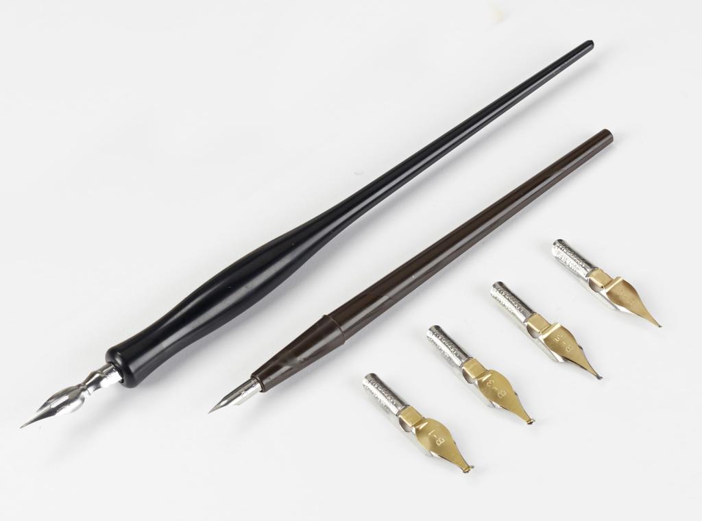 Speedball Cartoon Pen Set 2 Pen Holders 4 Nibs 2 Tips 1 Piece Drawing Pen Set (1 Pack)