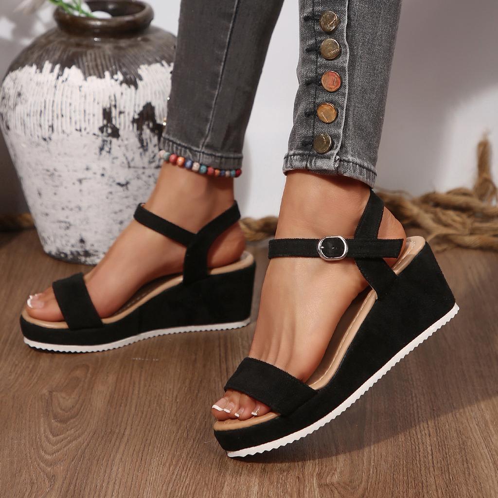 35-43 Women's Shoes 41-42 Wedge Heel Sandals High Heels