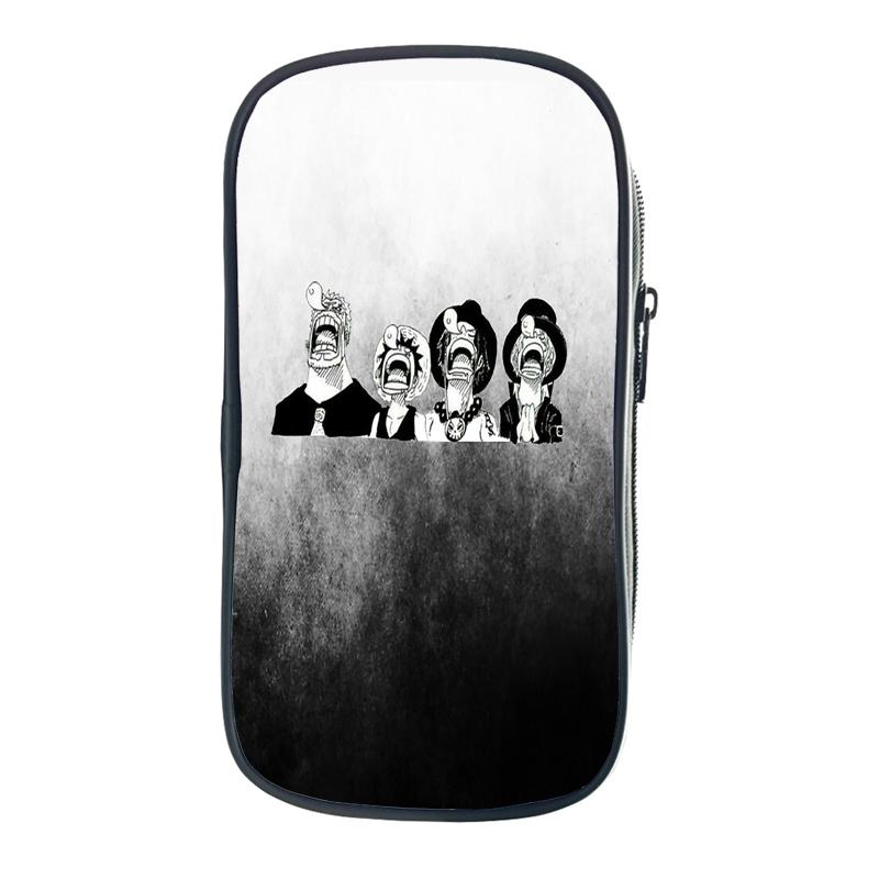 One Piece Pencil Bag Zoro Luffy Chopper Ace Law School Cases Kawaii Stationery Holder Bag Pen Case Students School Supplies