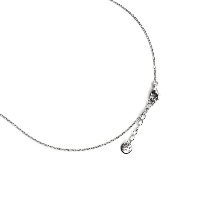 Luxenter 925 Sterling Silver and Aquamarine Zircon Necklace with Rhodium Plating - Kraesh