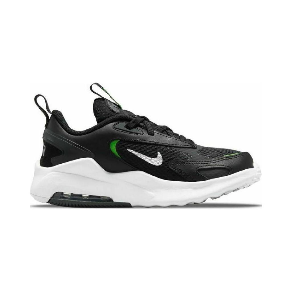 New Nike Air Max Bolt Slip-Resistant Cushioning Wear-Resistant Running Shoes Black Green Children Aged 3-7 Years Old CW1627-006