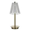 LED Cordless Table Lamp Touch Control Desk Lamp Crystal Metal Bedside Lamp 3 Light Colors
