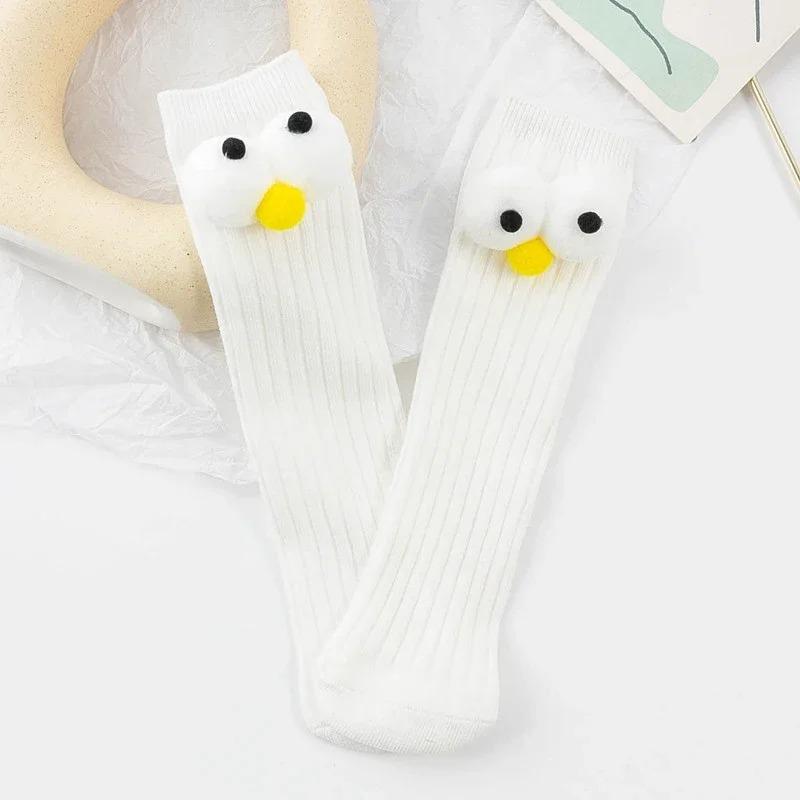 Baby Kniehohe Socken Weiche Kleinkind Jungen und Mädchen Kniestrümpfe Lustige Großaugen Hohe Socken Strümpfe für Säuglinge Kinder Mädchen