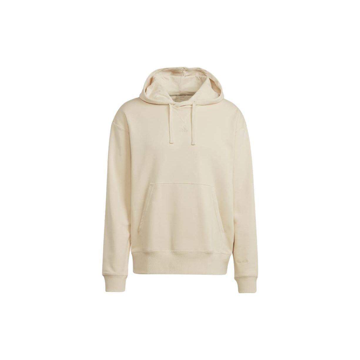 adidas All Szn French Terry Hoodie Sand Strata Men Streetwear IC9768 M