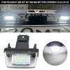 1/2 Stück Auto LED Kennzeichenleuchte Für Citroen C3 C4 C5 Berlingo Saxo Xsara Picasso Für Peugeot 206 207 306 307 308 5008