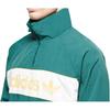 Adidas Originals NY Logo Print Stand Collar Short Zip Windbreaker Men Outerwear Green IS3318