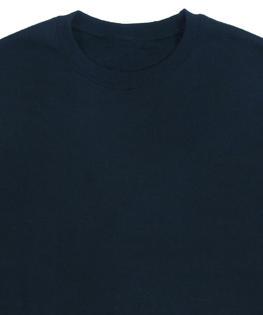 GRAVER [Unisex] Elbow Drawing Logo Smile Sweatshirt_Navy