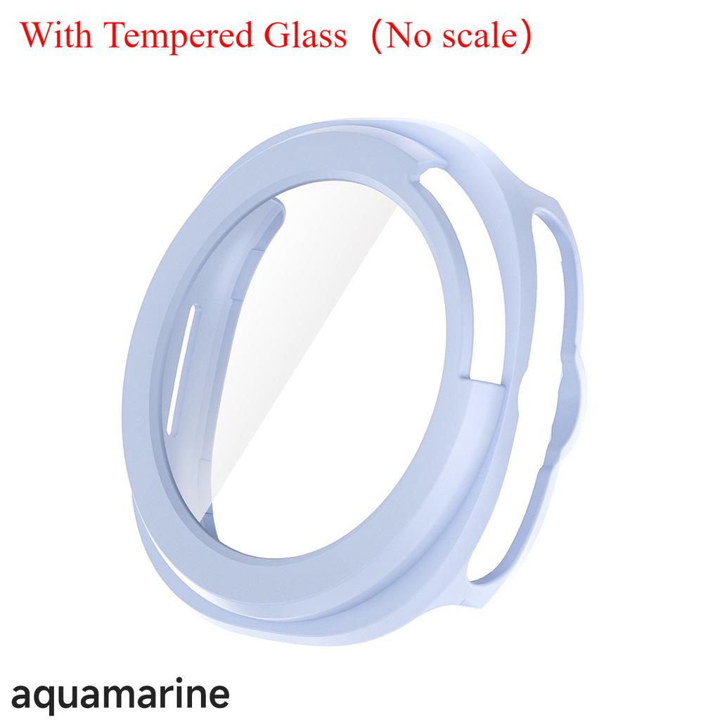 Protector Case For Samsung Galaxy Watch 8 Classic PC Hollowed Cover Protective Bumper Shell Tempered Glass Screen Accessories