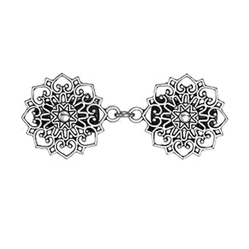 Vintage Sweater Clip Elastic Chain Clip Business Meeting Jewelry Alloy Texture Clothing Jewelry for Fashionable Women