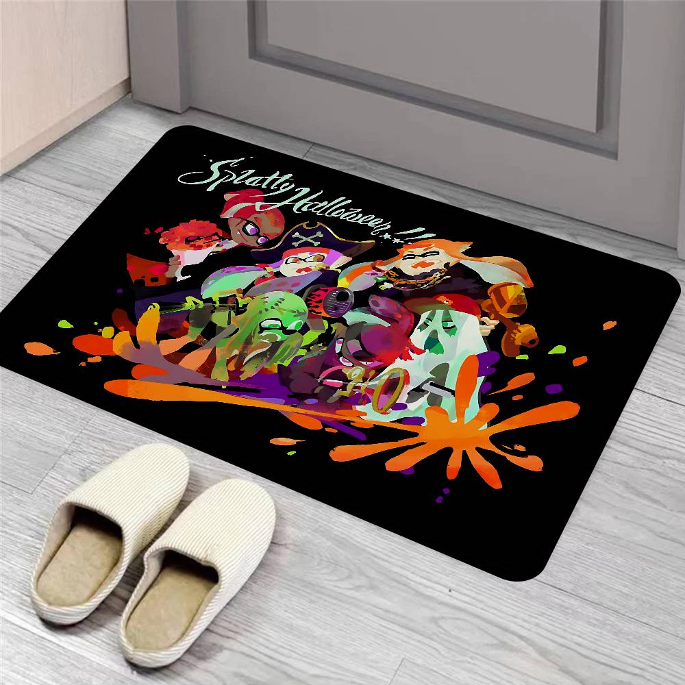 Competitive Game S-Splatoon PVP Kitchen Mat Kids Room Bedroom Decoration Balcony Anti-Slip Doormat Living Room Alfombra
