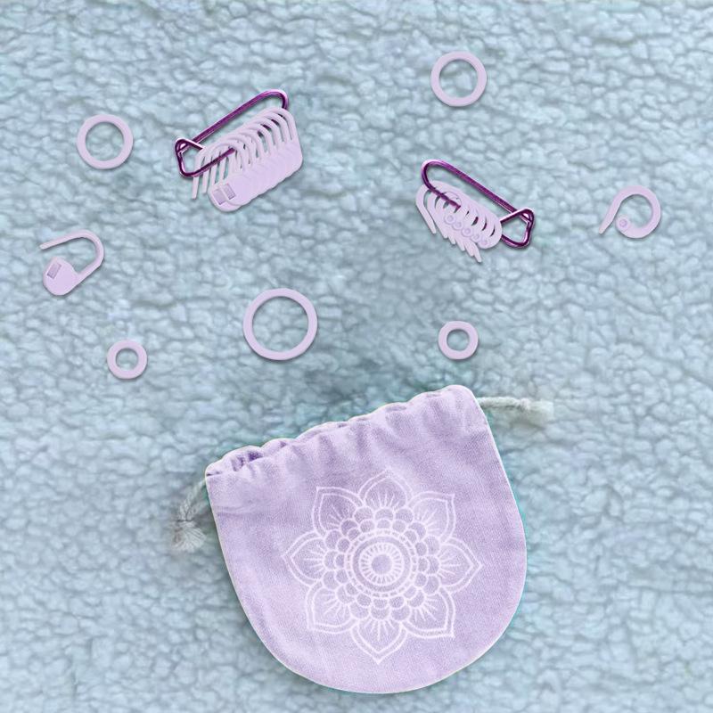 60 Stück Plastik-Maschenmarkierer: Anti-Ausfransende Strickgarn-Klammern