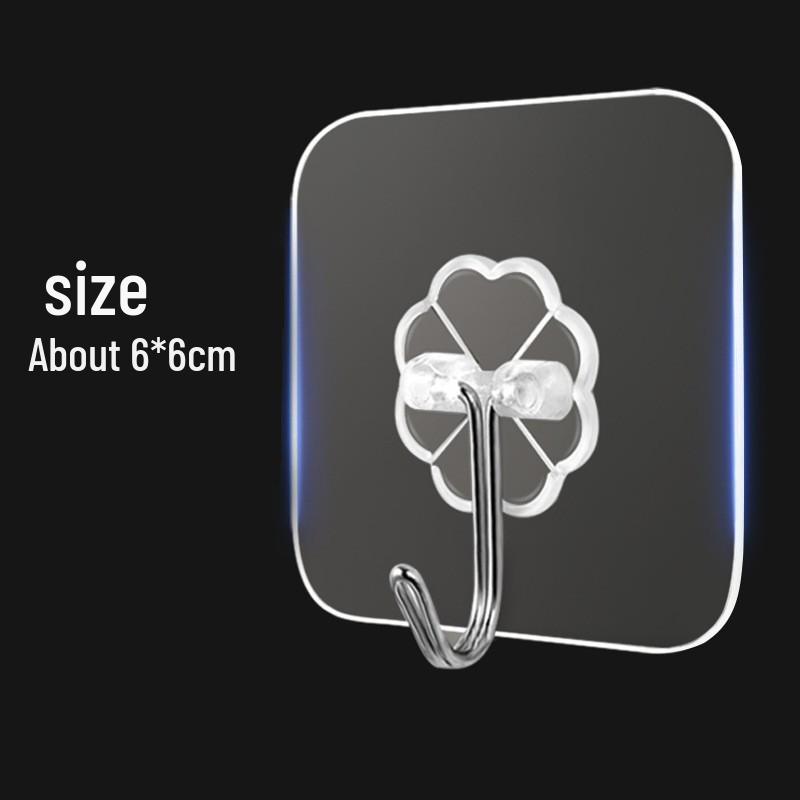 

Transparent No-Drill Bathroom Hook - Traceless & Durable