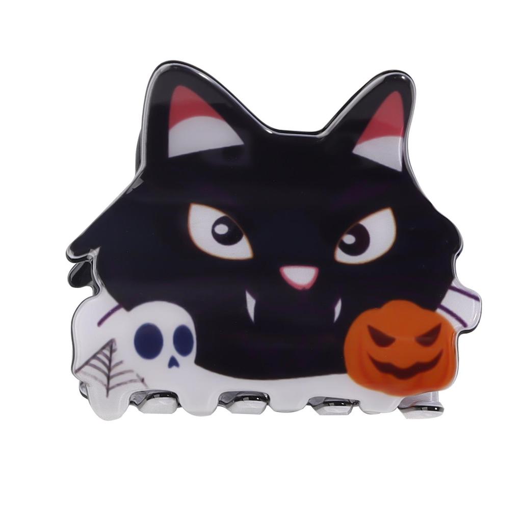 Bamboo Yao Halloween Pumpkin Bat Hair Claw Clip – Women's Autumn & Winter Jewelry